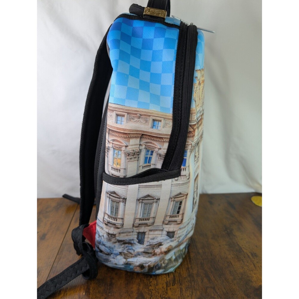 Sprayground Sprebi Fountain DLXSV Backpack Trevi Fountain Rome Rare Preowned - Picture 13 of 16
